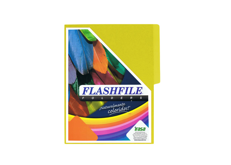 FOLDER BITONO T/CARTA PQT 25 UND AMARILLO