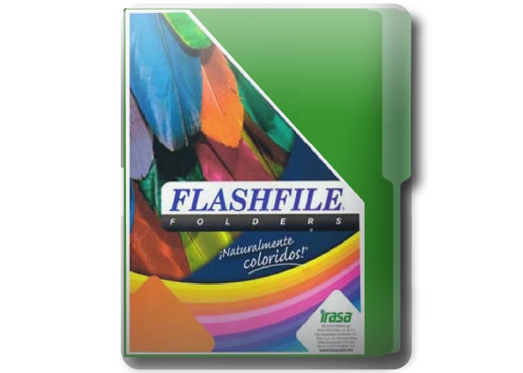 FOLDER BITONO T/CARTA PQT 25 UND VERDE
