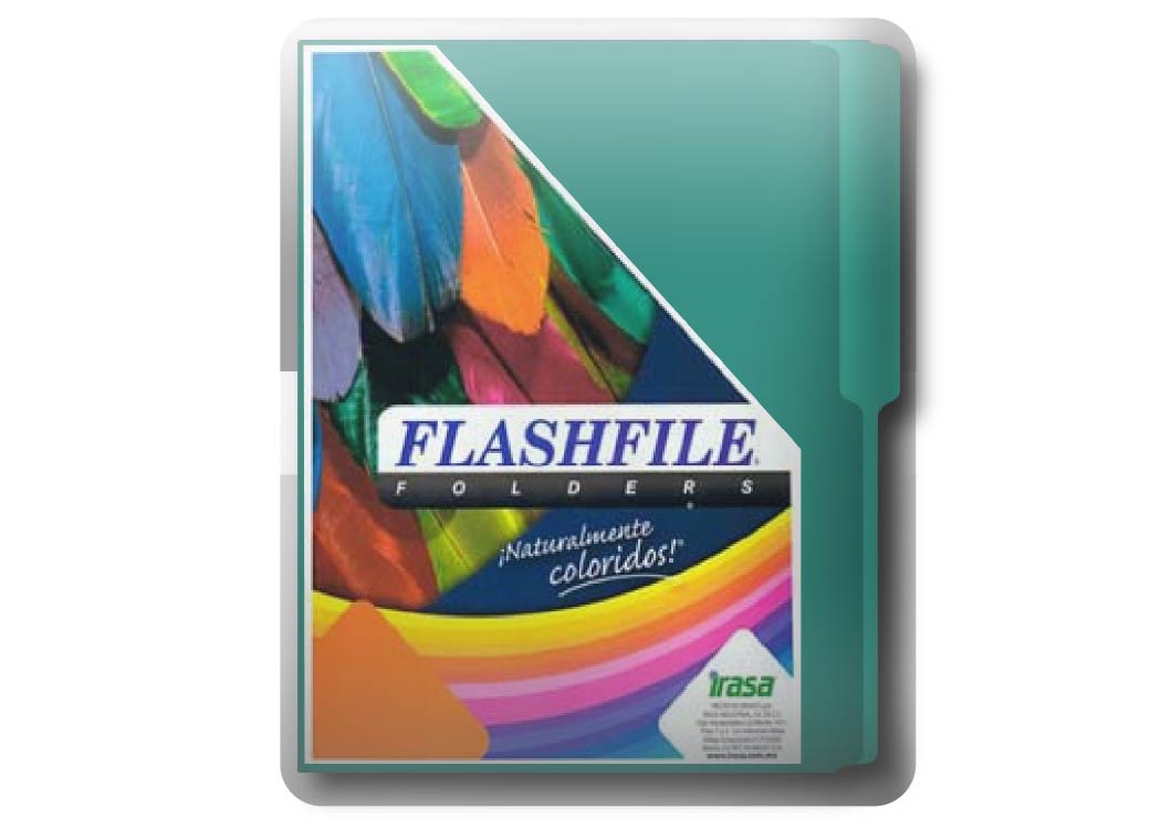 FOLDER BITONO T/CARTA PQT 25 UND AQUA