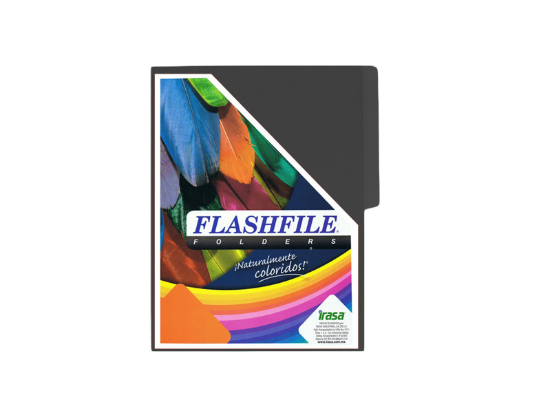 FOLDER BITONO T/CARTA PQT 25 UND NEGRO