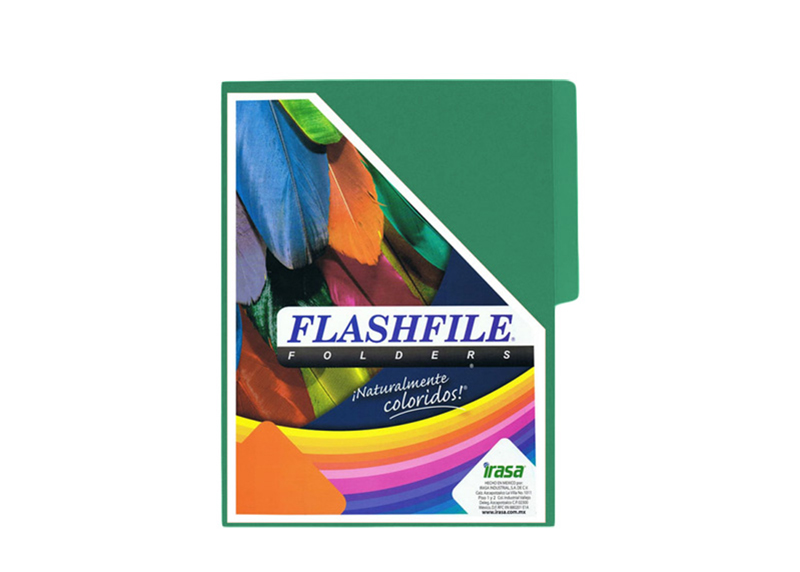 FOLDER BITONO T/CARTA PQT 25 UND VERDE AQUA