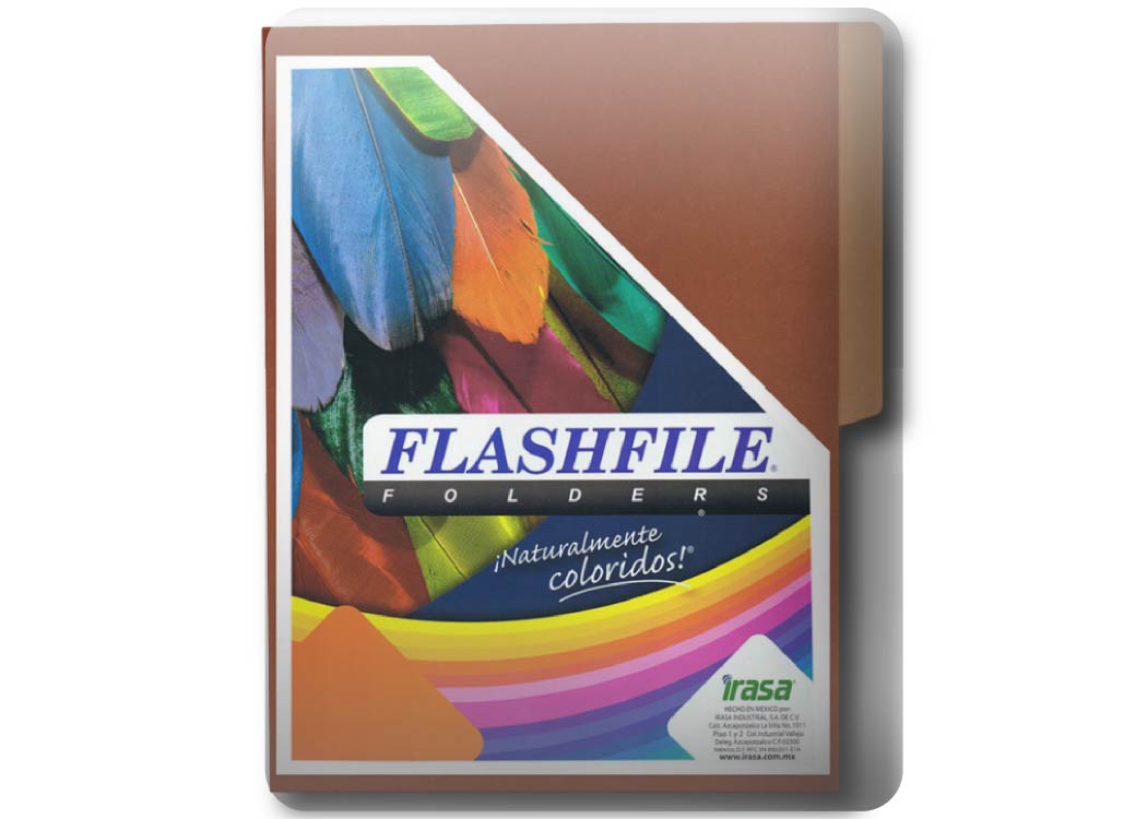 FOLDER BITONO T/CARTA PQT 25 UND CAFE