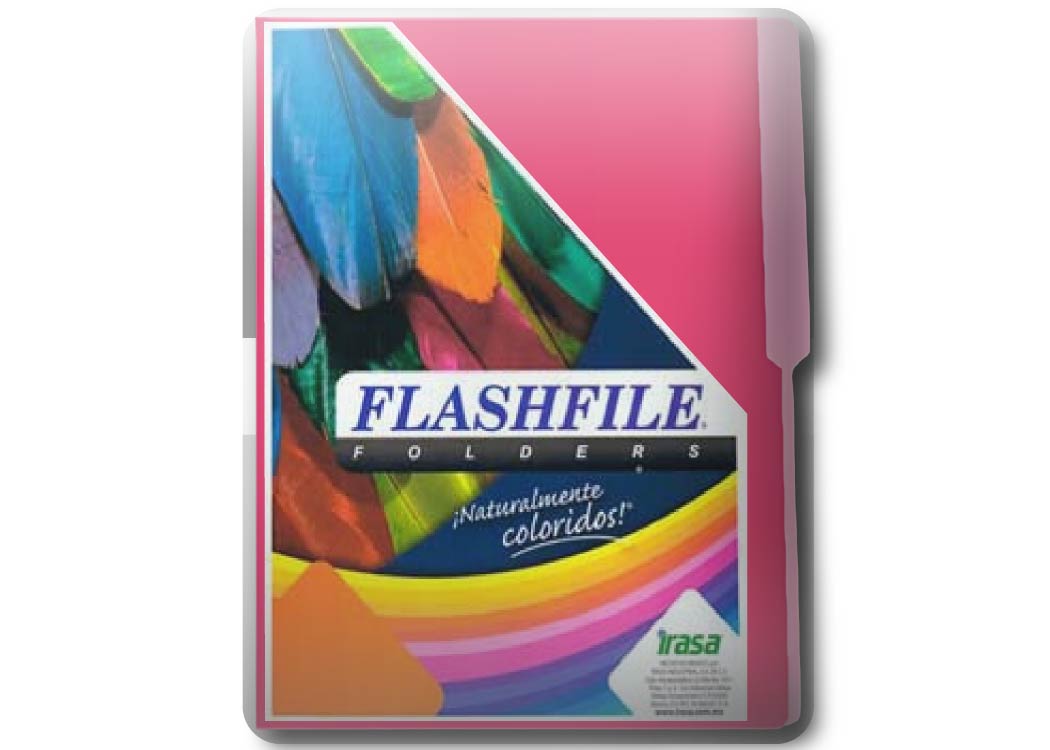 FOLDER BITONO T/CARTA PQT 25 UND FUCSIA