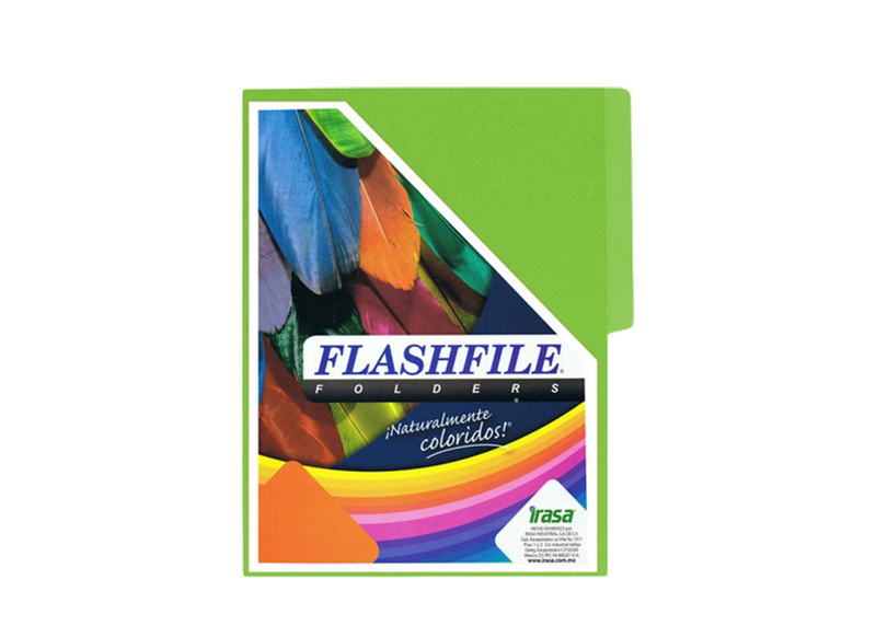 FOLDER BITONO T/CARTA PQT 25 UND VERDE LIMON