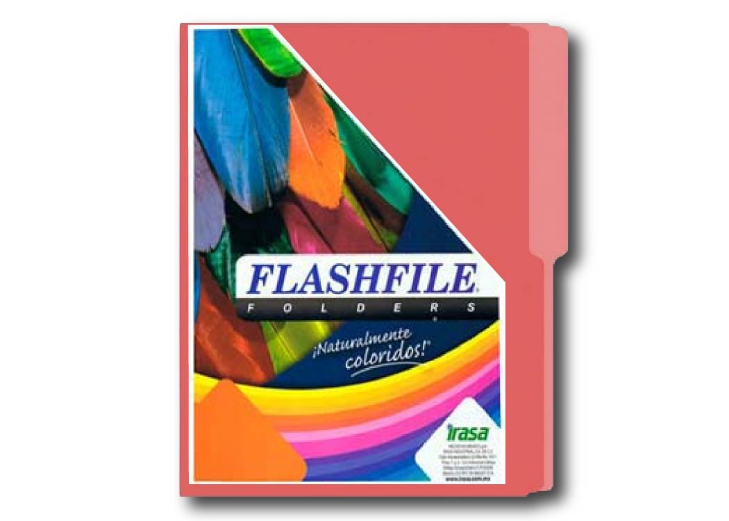FOLDER BITONO T/CARTA PQT 25 UND ROSADO CORAL