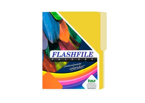 FOLDER T/CARTA PQT 10 UND POP ARCOIRIS 1/AMARILLO