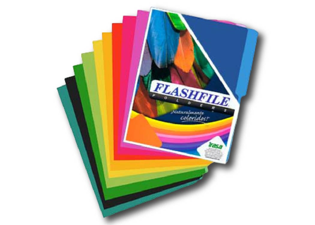 FOLDER T/CARTA PQT 10 UND POP ARCOIRIS 2/NEGRO