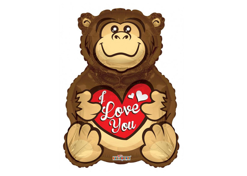 GLOBO 28"BV GORILA LOVE YOU SHAPE
