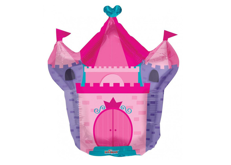 GLOBO 28"BV PINK CASTLE SHAPE