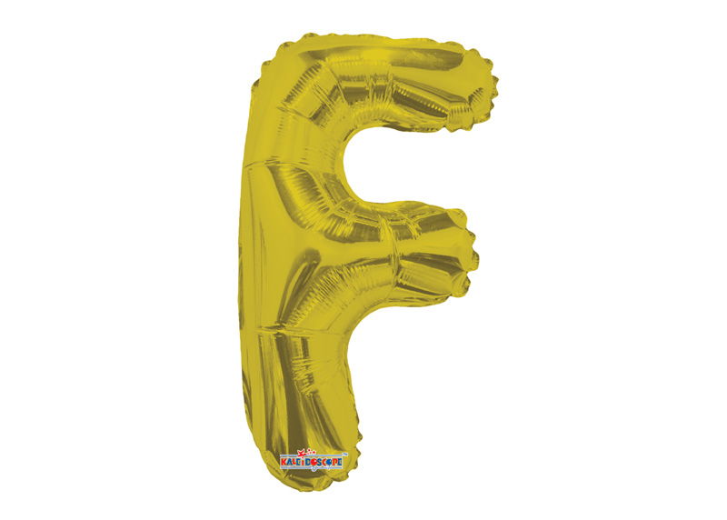 GLOBO 14" SC LETRA F GOLD