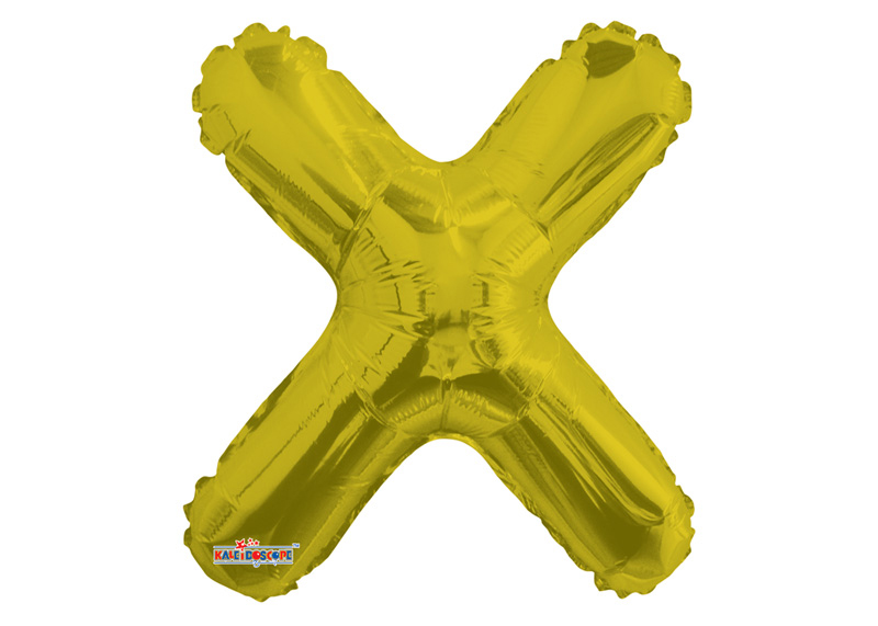 GLOBO 14" SC LETRA X GOLD