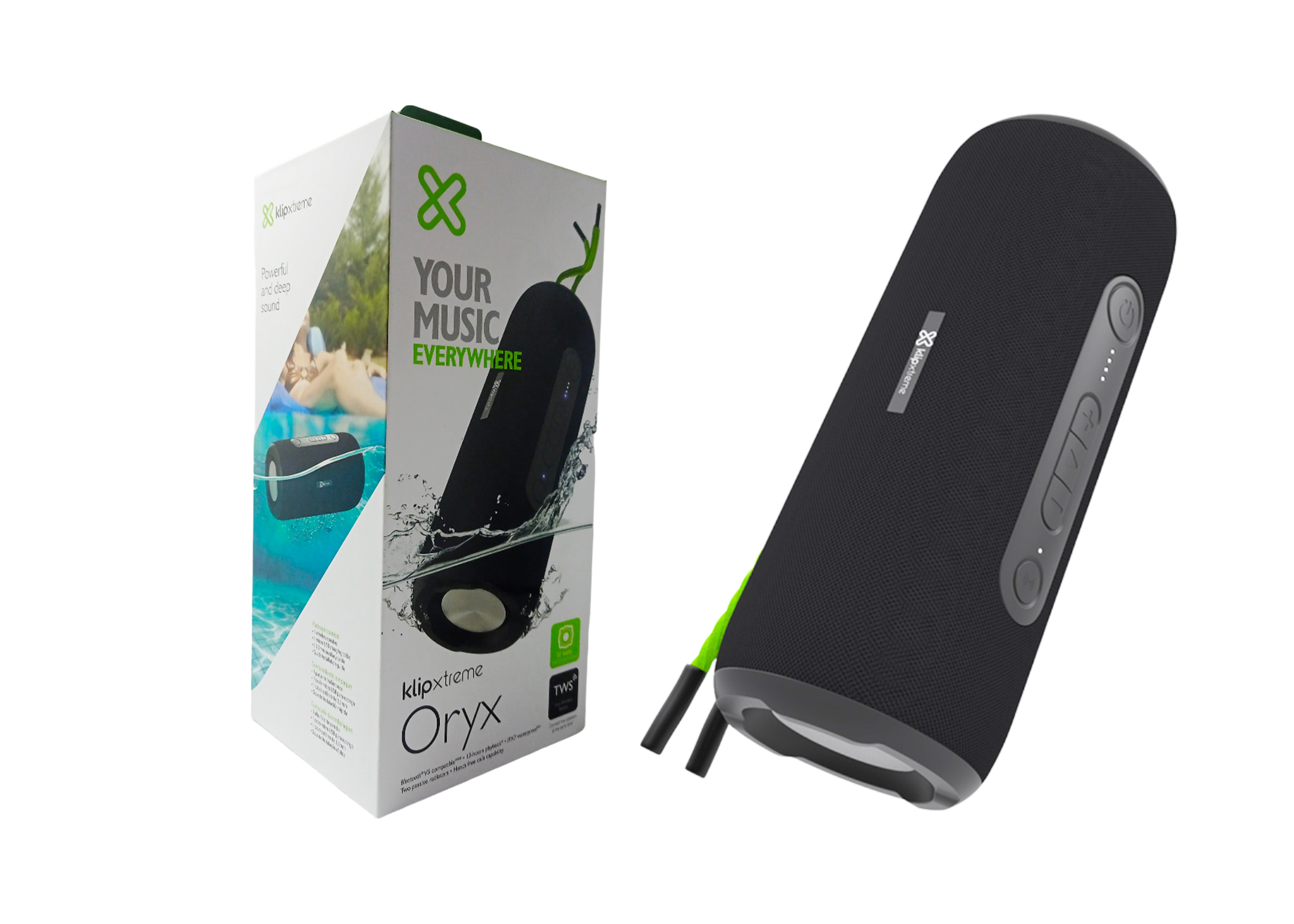 PARLANTE PORTATIL ORYX BLUETOOTH IPX7  31 WATTS RESISTENTE AL AGUA