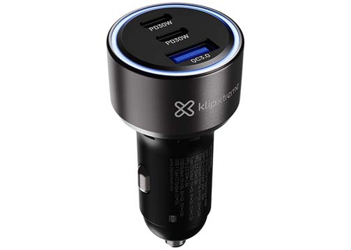 CARGADOR DE CELULAR P/CARRO DE 60W MAX.CON 3 PUERTOS