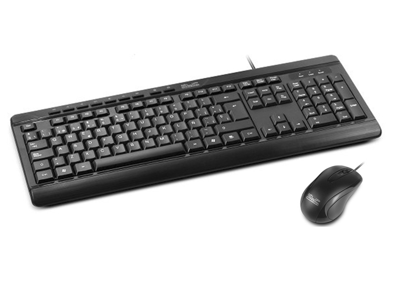 TECLADO USB CON MOUSE USB DESKMATE COMBO ALAMBRICO.