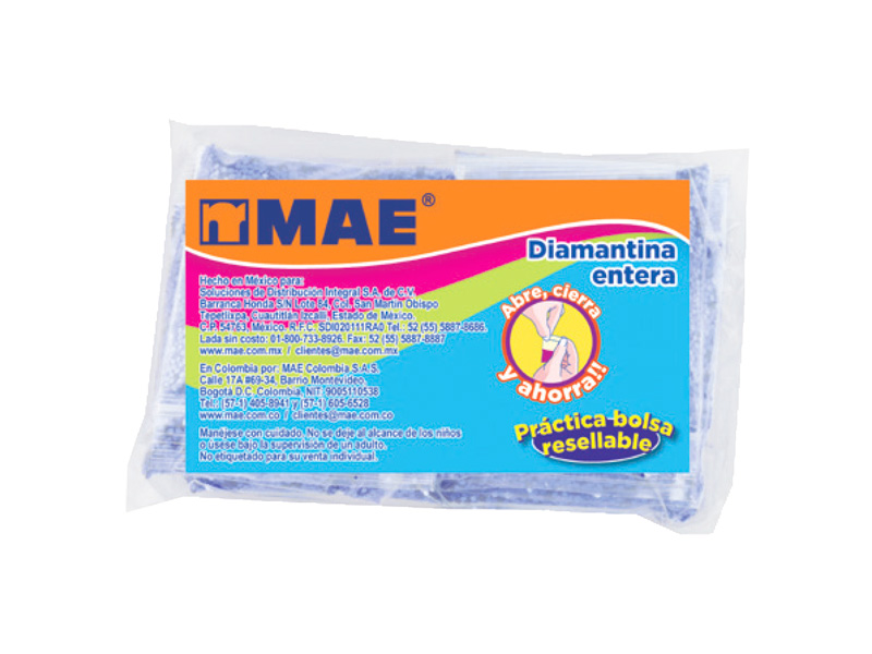 ESCARCHA FINA PAQUETE CON 10 PIEZAS 10 GR COLOR AZUL REY