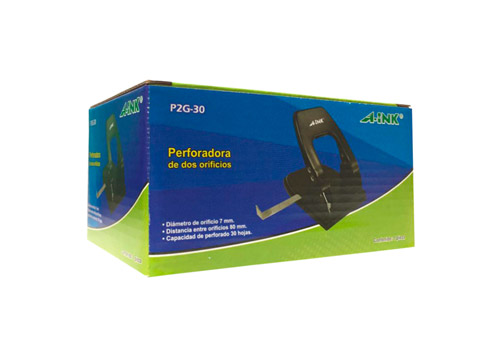 PERFORADORA DE 2 HOYOS PARA 30 HJS MARCA AINK P2G-30