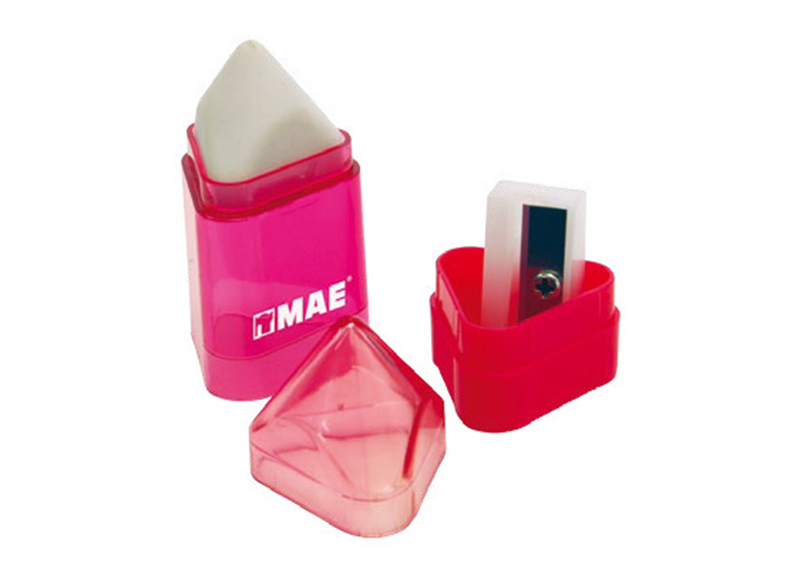 TAJADOR CON DEPOSITO Y BORRADOR TRIANGULAR