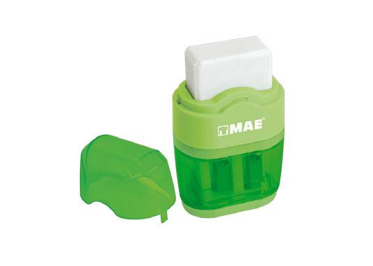 TAJADOR C/DEPOSITO DOBLE HUECO CON BORRADOR