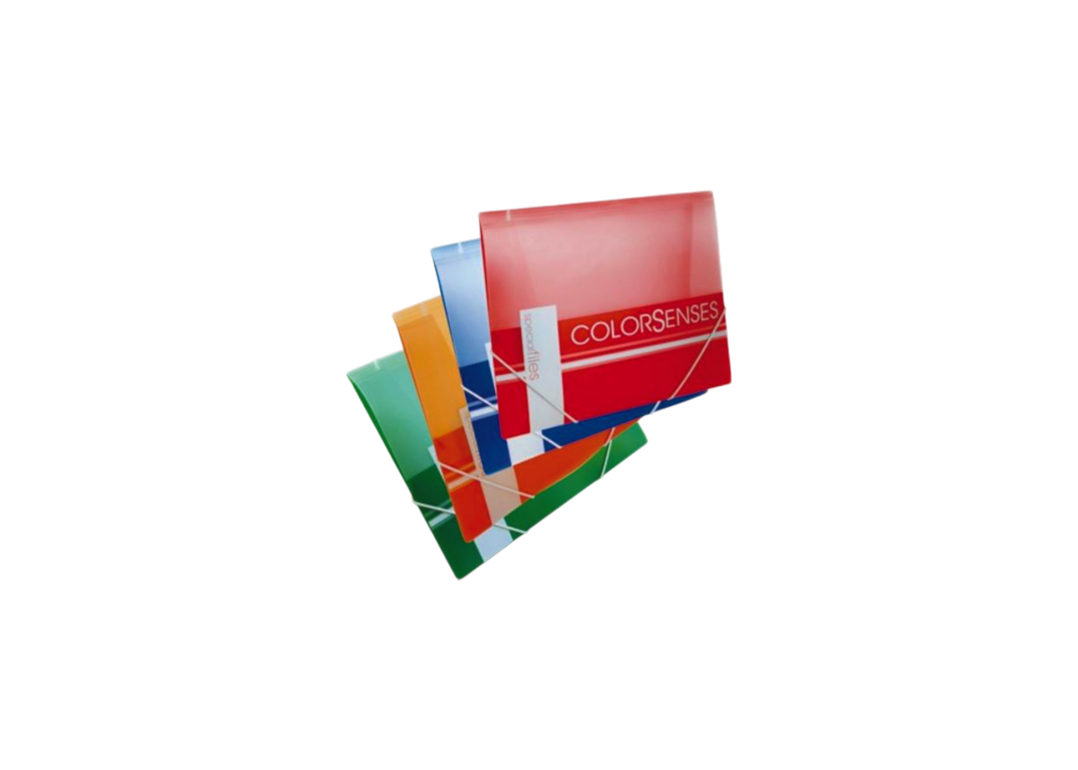 FOLDER PLASTICO T/CARTA C/BANDAS ELASTICAS COLORES NEON