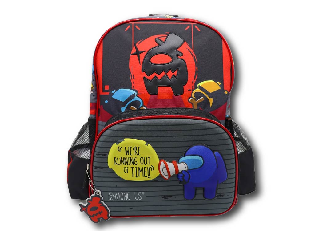 MOCHILA ESCOLAR 20X28X37CM AMONG US