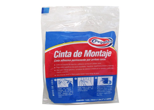 TAPE DE MONTAJE DOBLE CONTACTO 1" x 1.5m (24mmx1.5m)