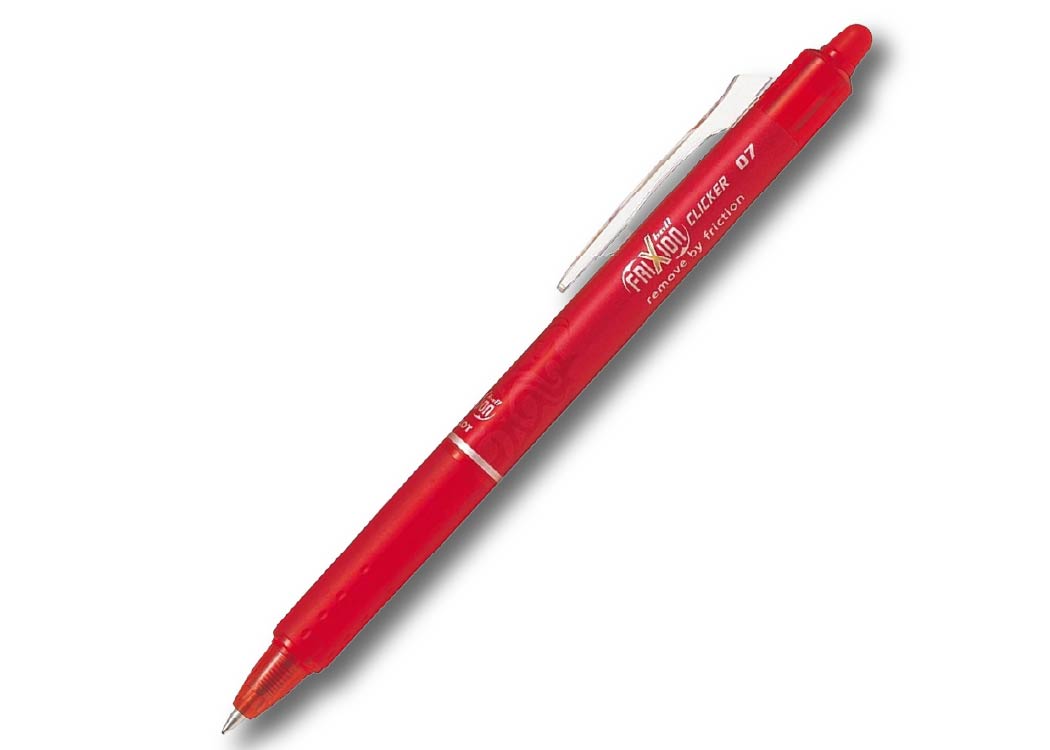 LAPICERO 0.7 MM FRIXION BALL CLICKER P. FINA ROJO