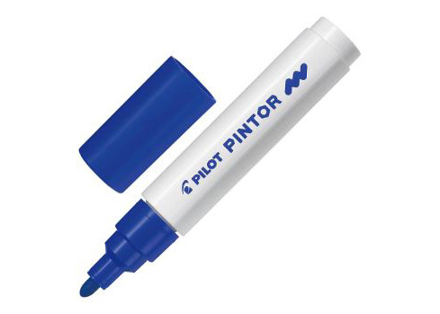 MARCADOR PERMANENTE PINTOR P MEDIA AZUL UND