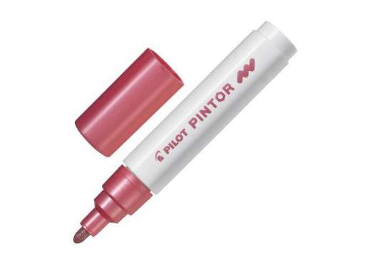 MARCADOR PERMANENTE PINTOR P MEDIA ROSADO METALICO UND