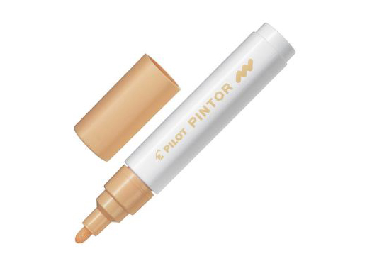 MARCADOR PERMANENTE PINTOR P MEDIA NARANJA CLARO UND