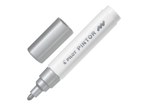 MARCADOR PERMANENTE PINTOR P MEDIA PLATEADO UND