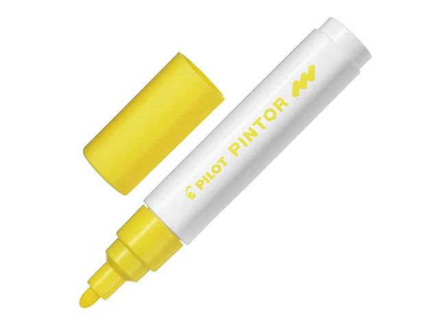 MARCADOR PERMANENTE PINTOR P MEDIA AMARILLO UND
