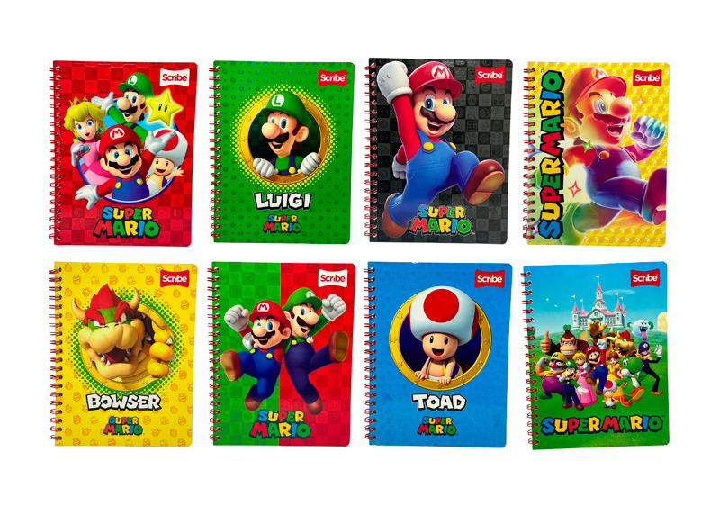 CUAD UNIV ESPIRAL RAYA MARIO BROS 1X24X100HJ (R3730 2024)