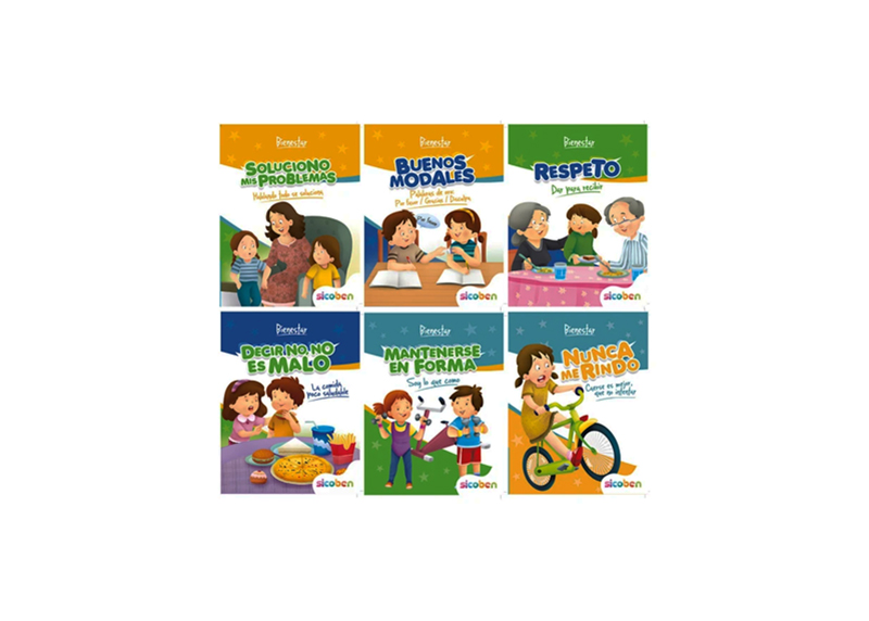 LIBRO DE APRENDIZAJE COLECCION LECTURAS CON VALORES BIENESTAR SURTIDOS