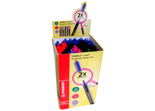 MARCADOR PERMAMENTE CAPI 30 PCS 6 COL 12-BK,8-BL,4-RD,2-PK,2-VL,2-GR