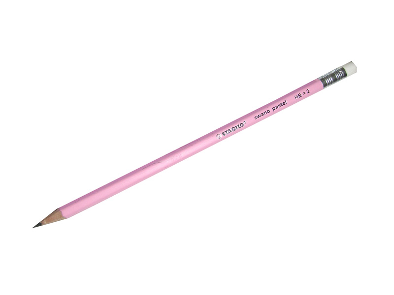LAPIZ DE GRAFITO HB5 PASTEL ROSA STABILO
