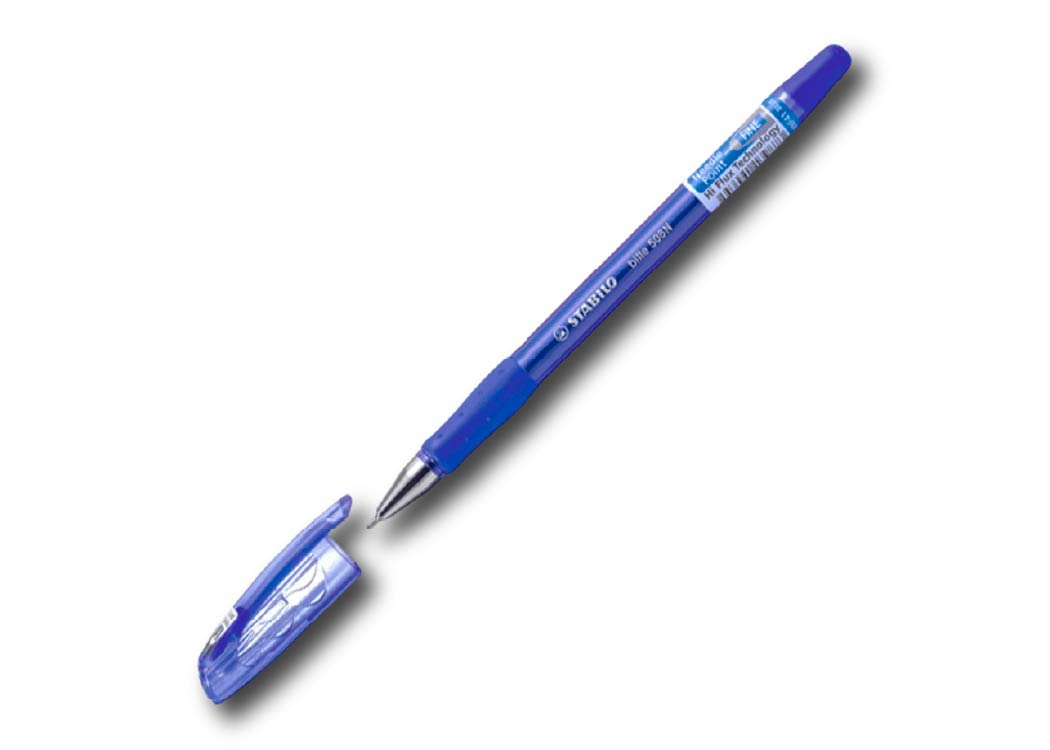LAPICERO P. FINA BILLE HI-FLUX C/GRIP DE HULE AZUL 0.7MM