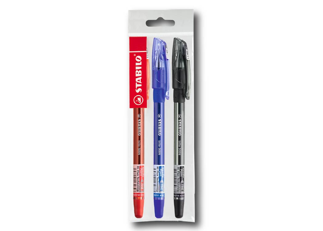 LAPICERO P. FINA HI-FLUX 0.7MM C/GRIP BLISTER 3CPS ARN