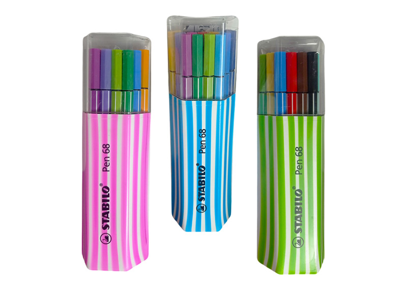 MARCADOR P. MEDIA PEN 68 ESTUCHE DE 15PCS ZEBRUI RAYADO