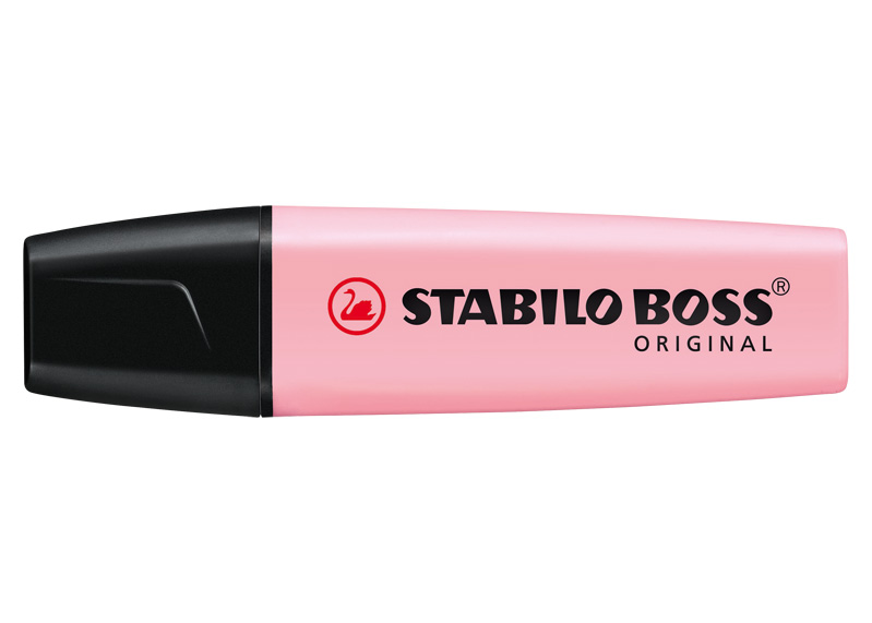 MARCADOR FLUORESCENTE BOSS ROSADO PASTEL