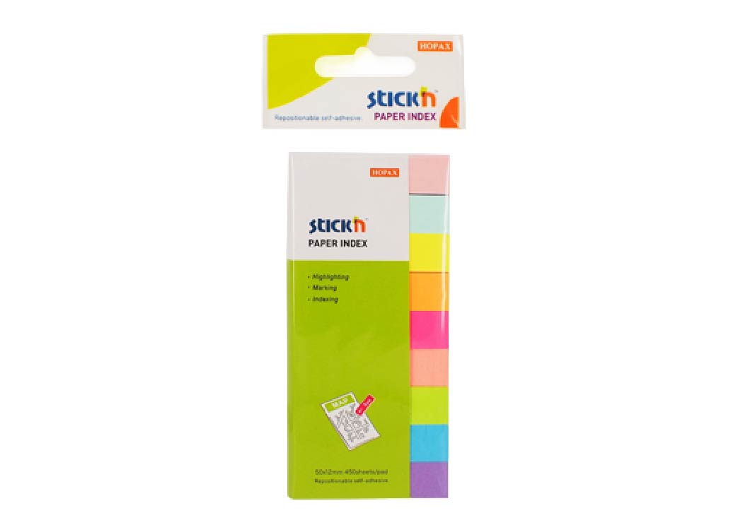 BLOCK ADHES 50X12MM INDEX 450 HOJAS 9 COL