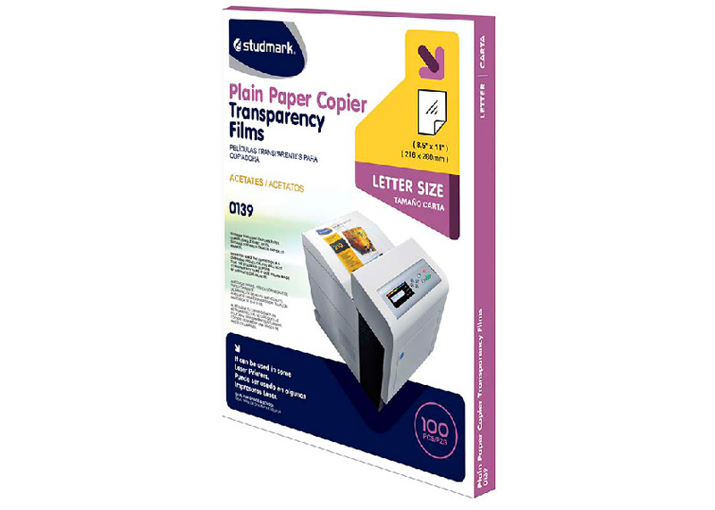 LAMINA DE ACETATO PQT 100H T/C FILMINAS