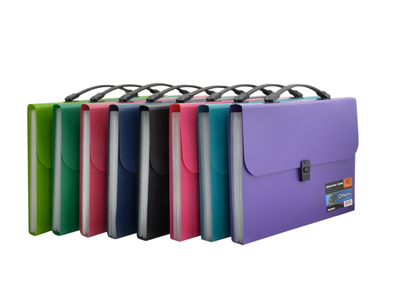 MALETIN PLASTICO ORION A4 PLASTICO 13 DIVISIONES