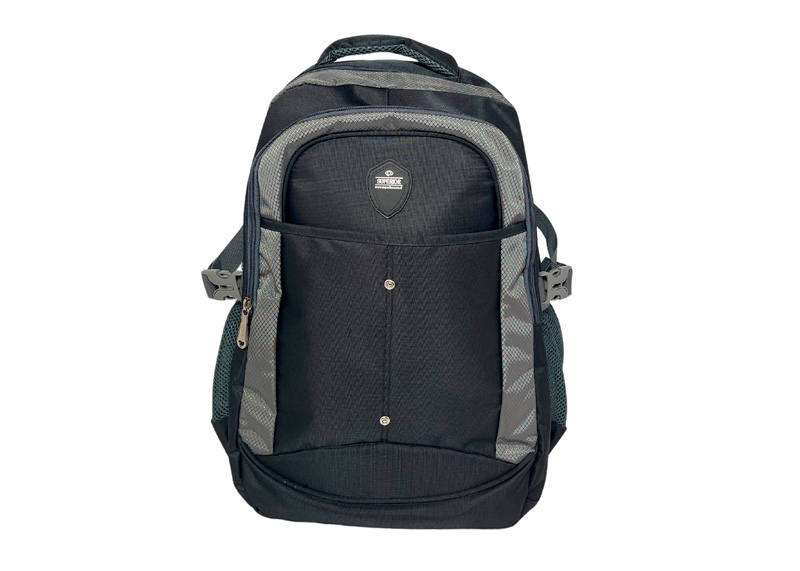 MOCHILA PORTA LAPTOP NYLON-PVC 48X33X18CM NEGRA