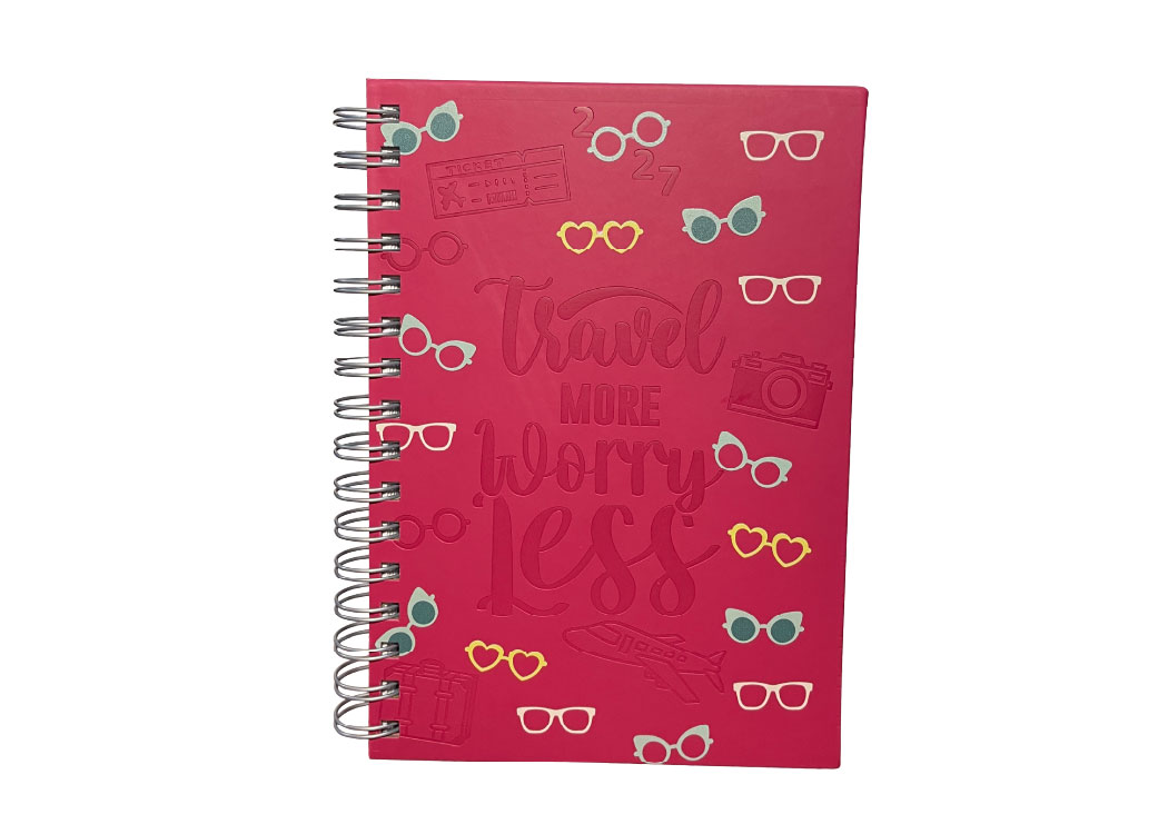 AGENDA WIREO 14.1X20.5 POSITANO FUCSIA
