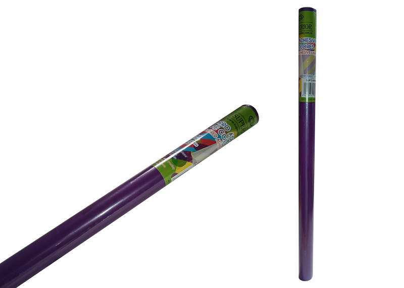 FORRO ADHESIVO PVC MORADO 1.5MT X 45MT X 0.08 MM