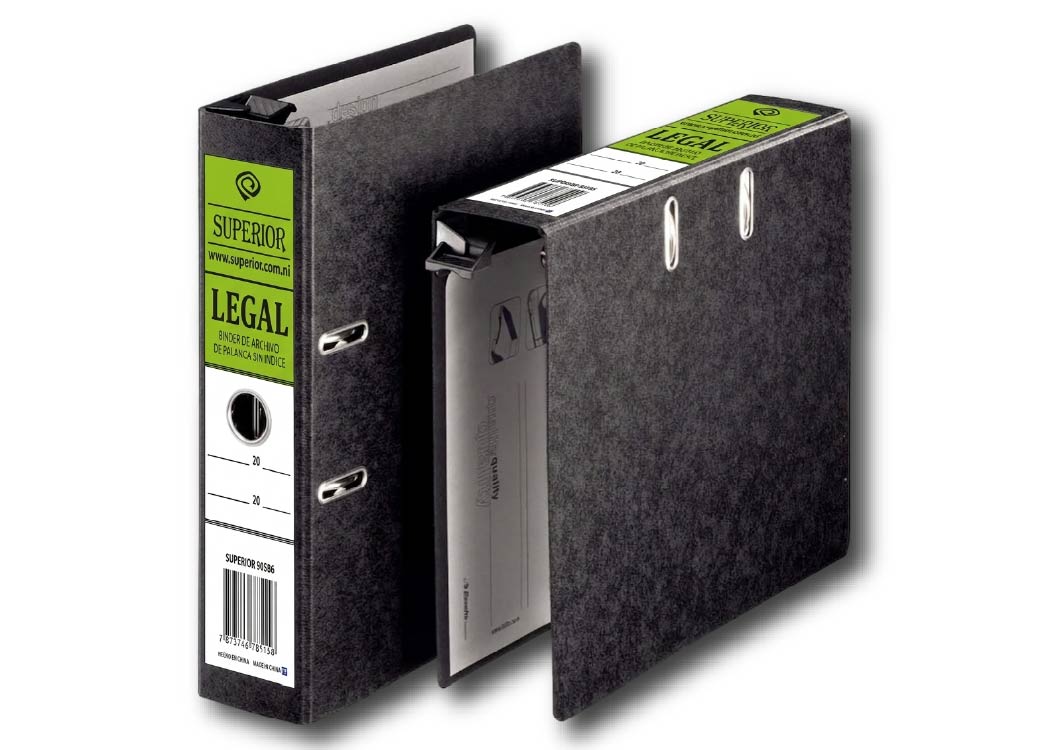 BINDER DE ARCHIVO DE PALANCA LEGAL SIN INDICE