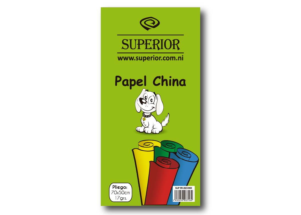 PAPEL CHINA UND BLANCO 50 X 70 CMS