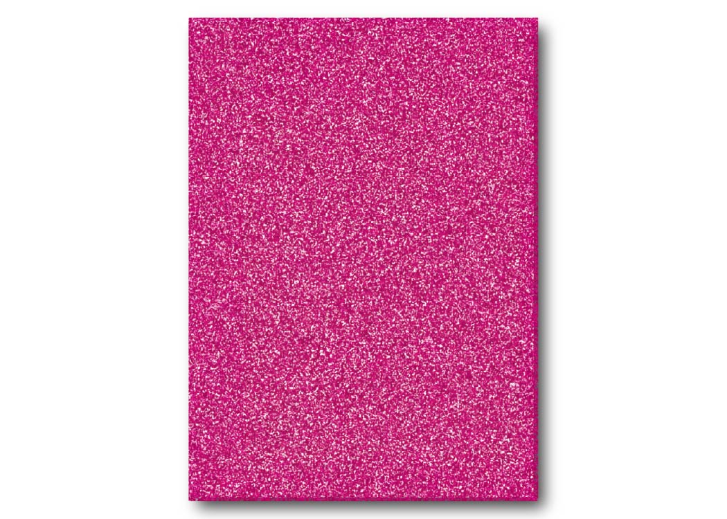 FOMI ESCARCHADO T/CARTA 21.5X28 CM FUCSIA UNIDAD GL-EVA-001