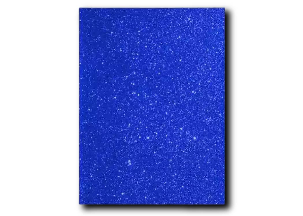 FOMI ESCARCHADO T/CARTA 21.5X28 CM AZUL ROYAL UNIDAD GL-EVA-022