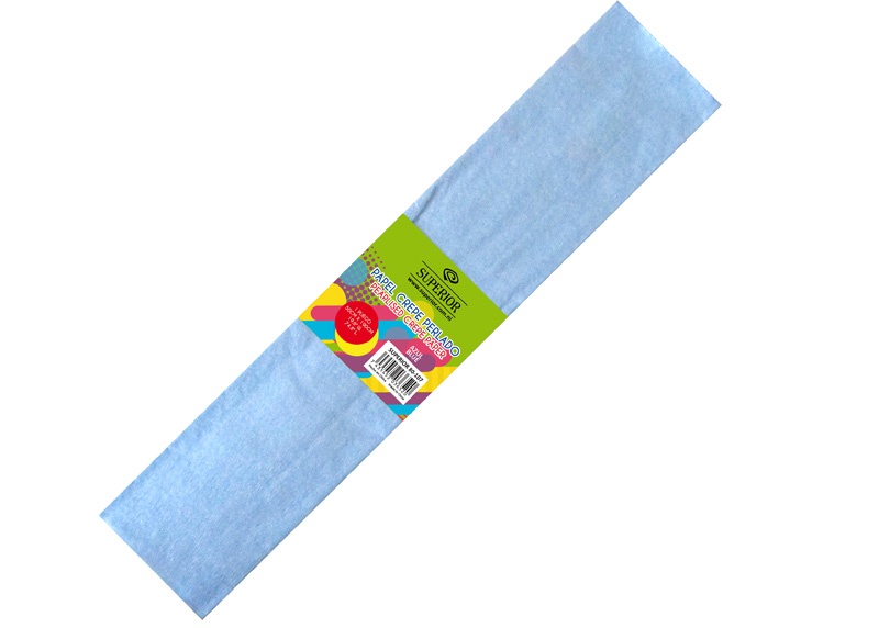 PAPEL CREPE PERLADO AZUL